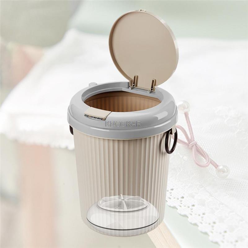 Mini Powered Portable Desktop Laundry Washer 18W Ultrasonic Clothes Washing Machine Turbines Designed Spiral Water Flushing 8L серый