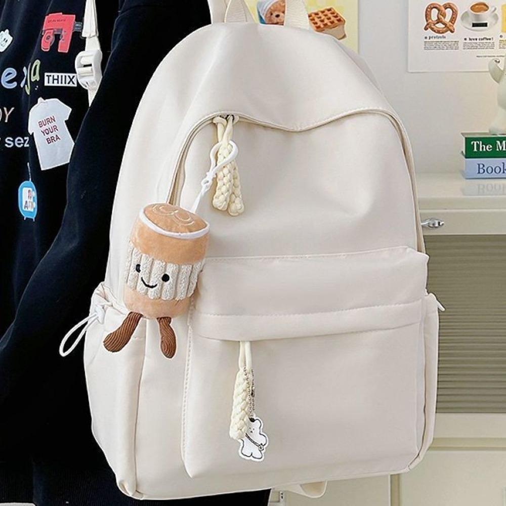 High School Student Simple Treasure Large Capacity Backpack School Bag Student Versatile ins College Student Korean Backpack Mommy