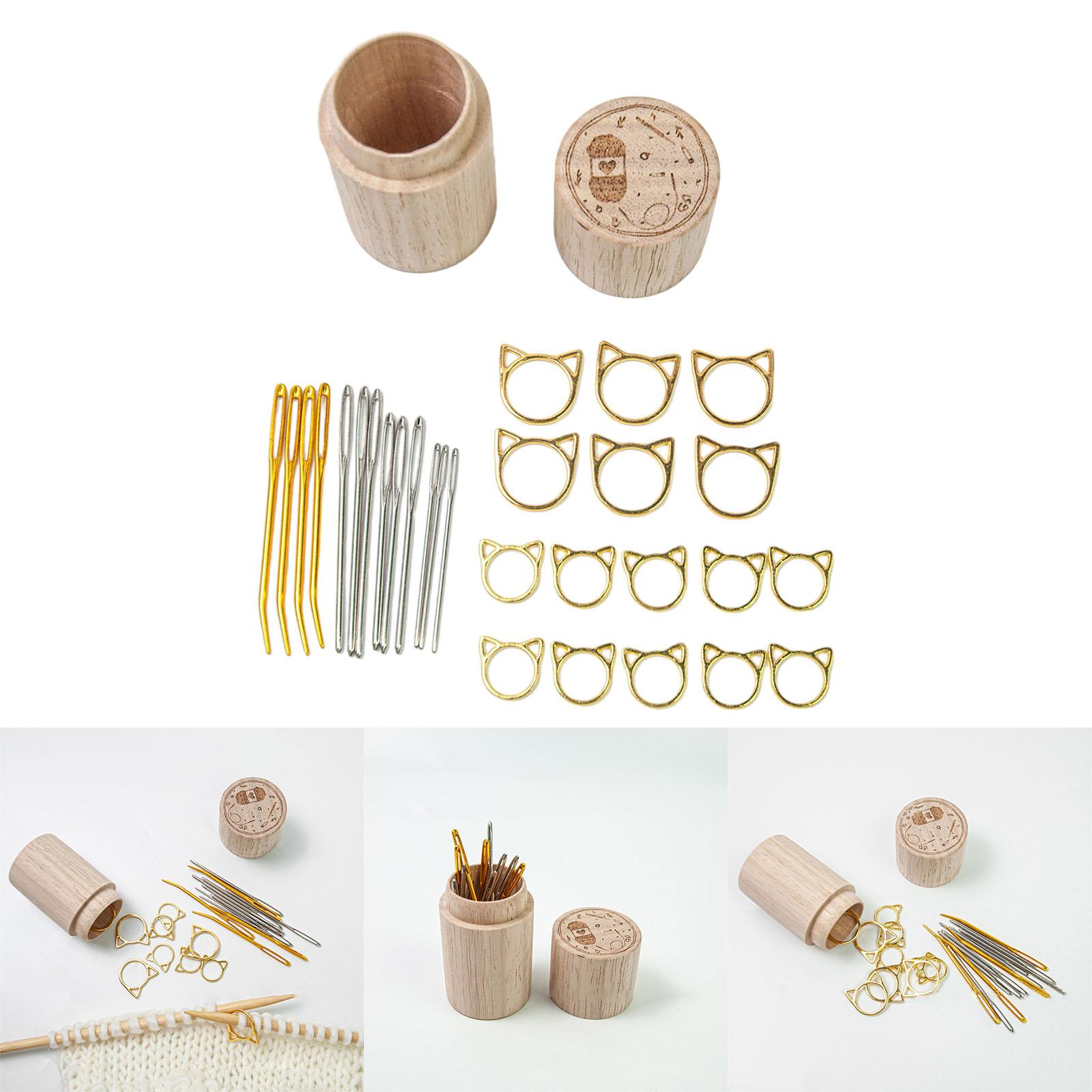 

Деревянный ящик для хранения игл, держатель для швейных игл, органайзер для хранения, контейнер, коробка, швейные булавки, наборы инструментов для шитья своими руками