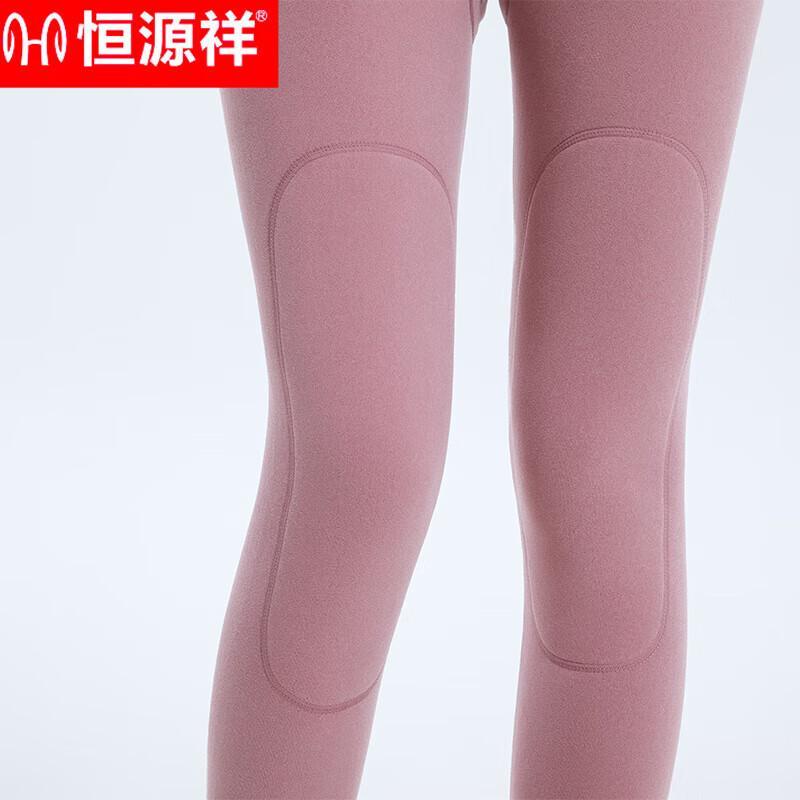 Hengyuanxiang Women's Fleece-Lined Thermal Leggings with Knee Pads TC-5002