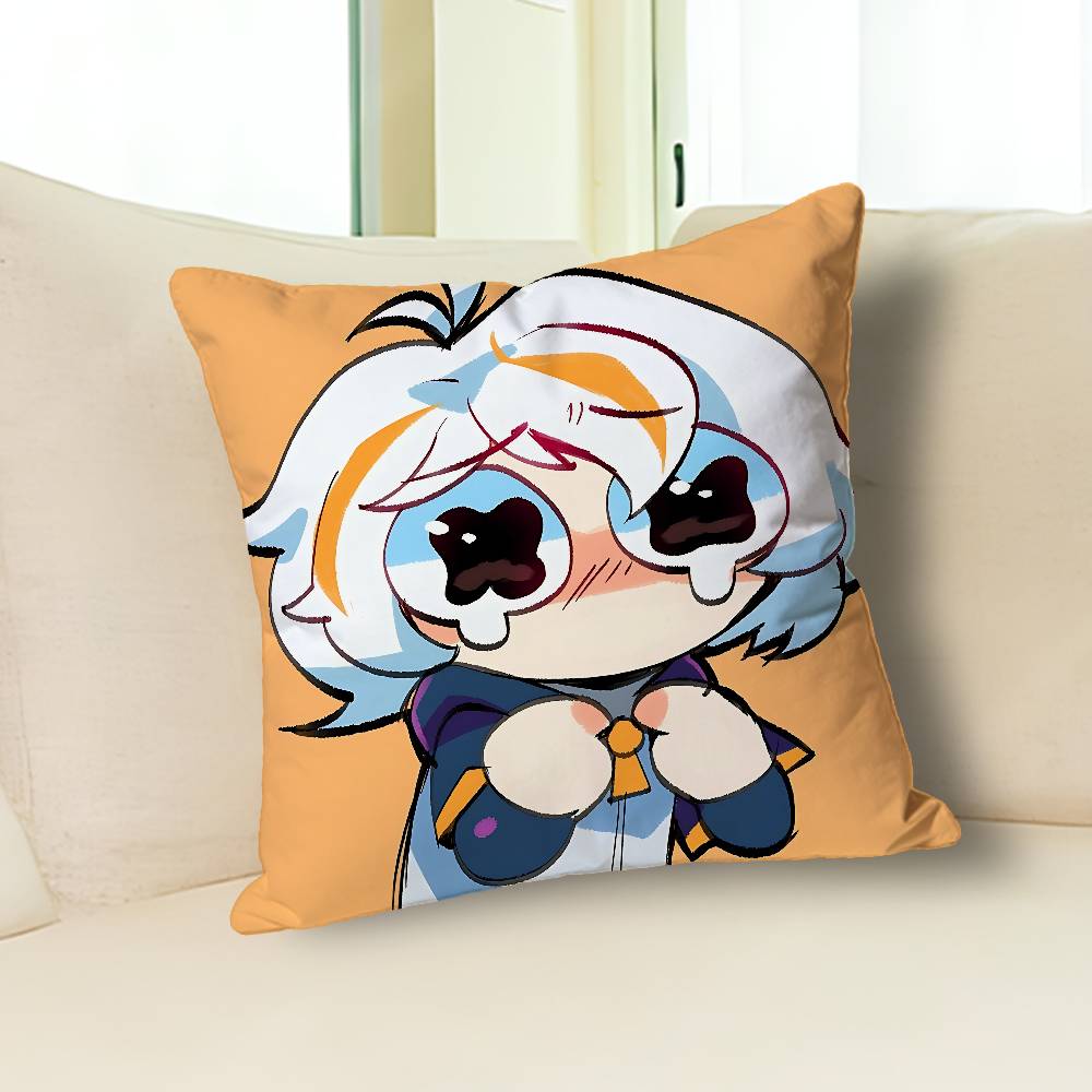 Cute C-Chuy M-Mines Anime Celebrity Merchandise All-Match Printed Pillow Case Sofa Car Office Room Decoration Protector