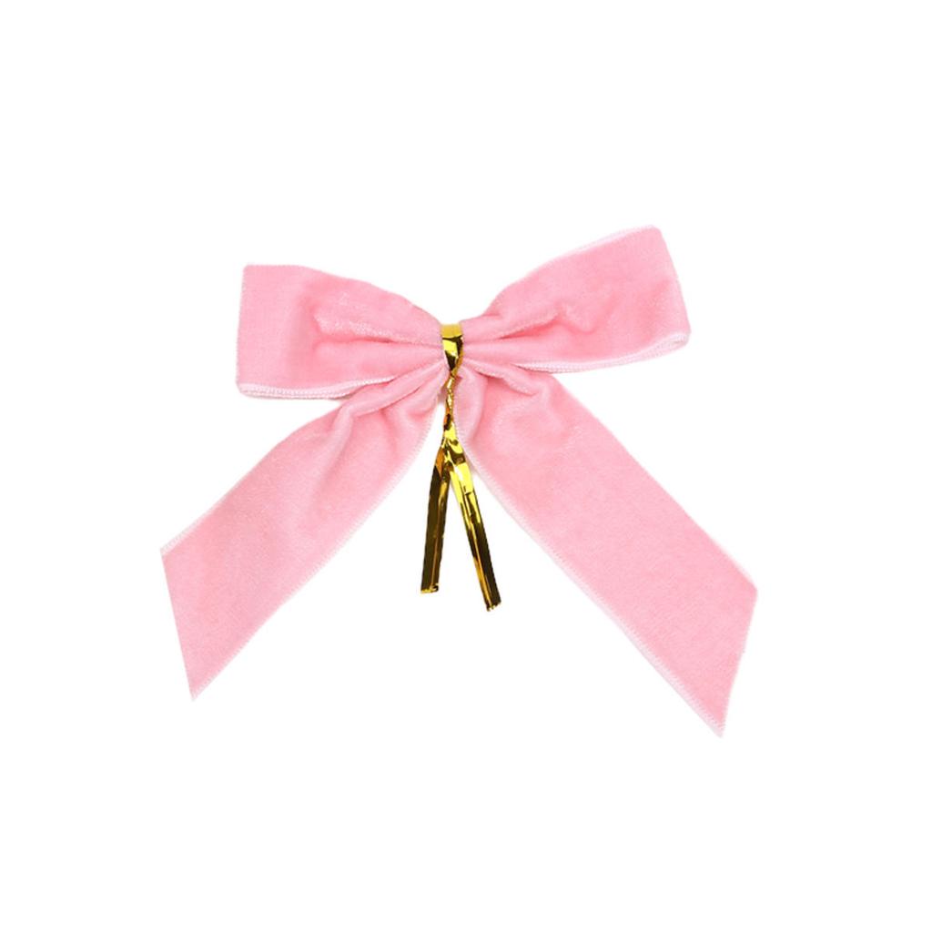 Small Velvet Christmas Bows for Christmas Tree Wreath Gift Wrapping Crafts Wedding Party Home Decor