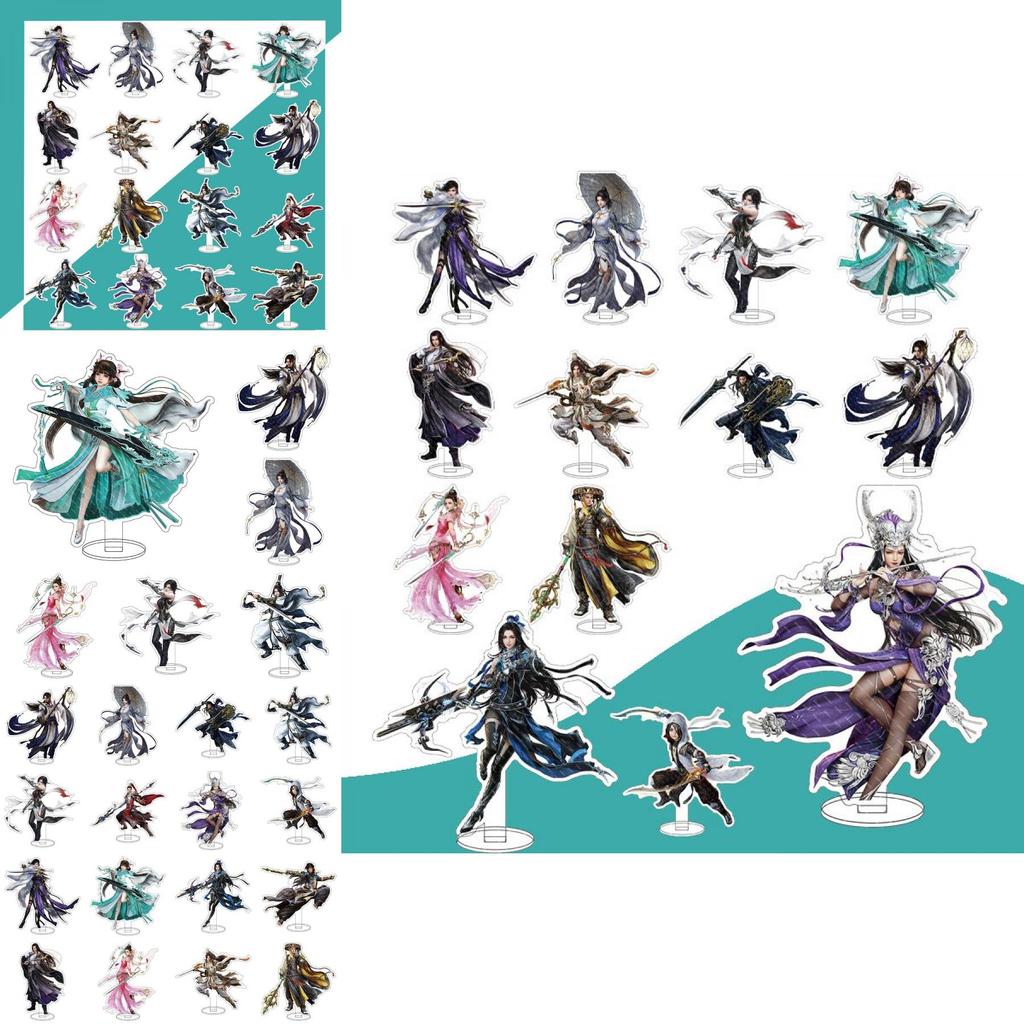 Charming Online Game Swordsman Love Character Acrylic Display For Collectors