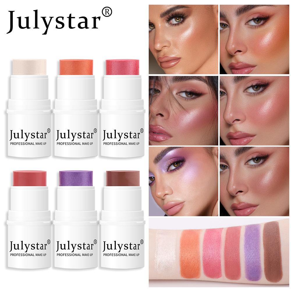 Julystar Highlight Contour Rouge Powder Blusher Blusher Cream Matte Blush Stick Monochrome Blusher