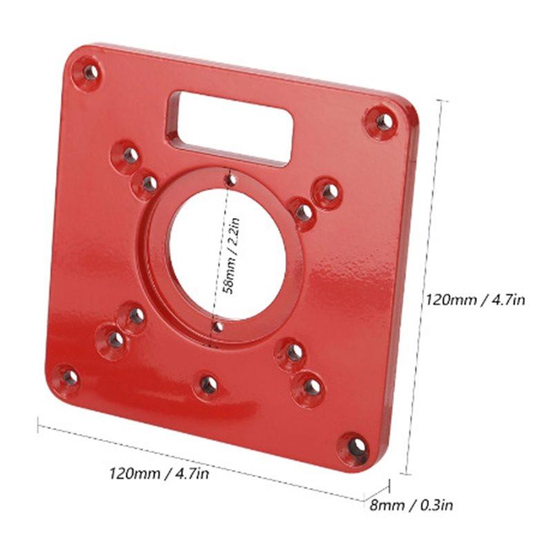 Multifunctional Router For Table Insert Plate-For Woodworking For Table Saws& Wood Plate Machines Includes 4 Cover Plates