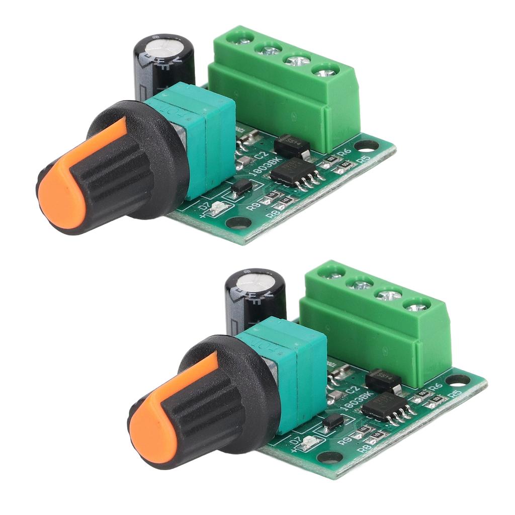 2 Sets Motor Speed Controller PWM Control Switch Regulator DC 1.8V‑12V for Fan Pump