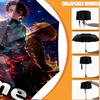 Custom Name Personalized Demon Slayer Print Umbrella, Auto Open Close, 8‑Rib Sturdy Frame, Commute Camping Hiking Use, Birthday Gift