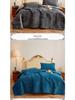 Luxury Velvet Quilt and Bedspread Set: Three-Piece High-End European Style with Multifunctional Bed Sheet and Blanket