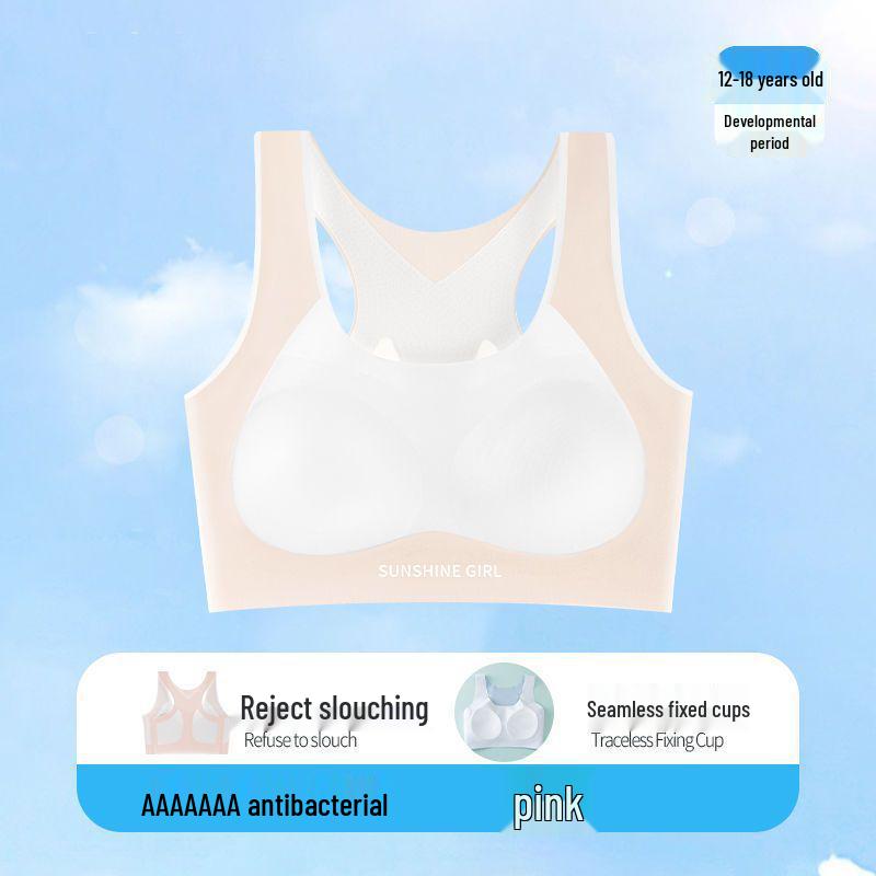 Girls' Sports Shockproof Bra for Puberty Development In Junior High School