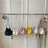 Lychee Pattern Drawstring Bucket Bag Women's Crossbody Shoulder Bag