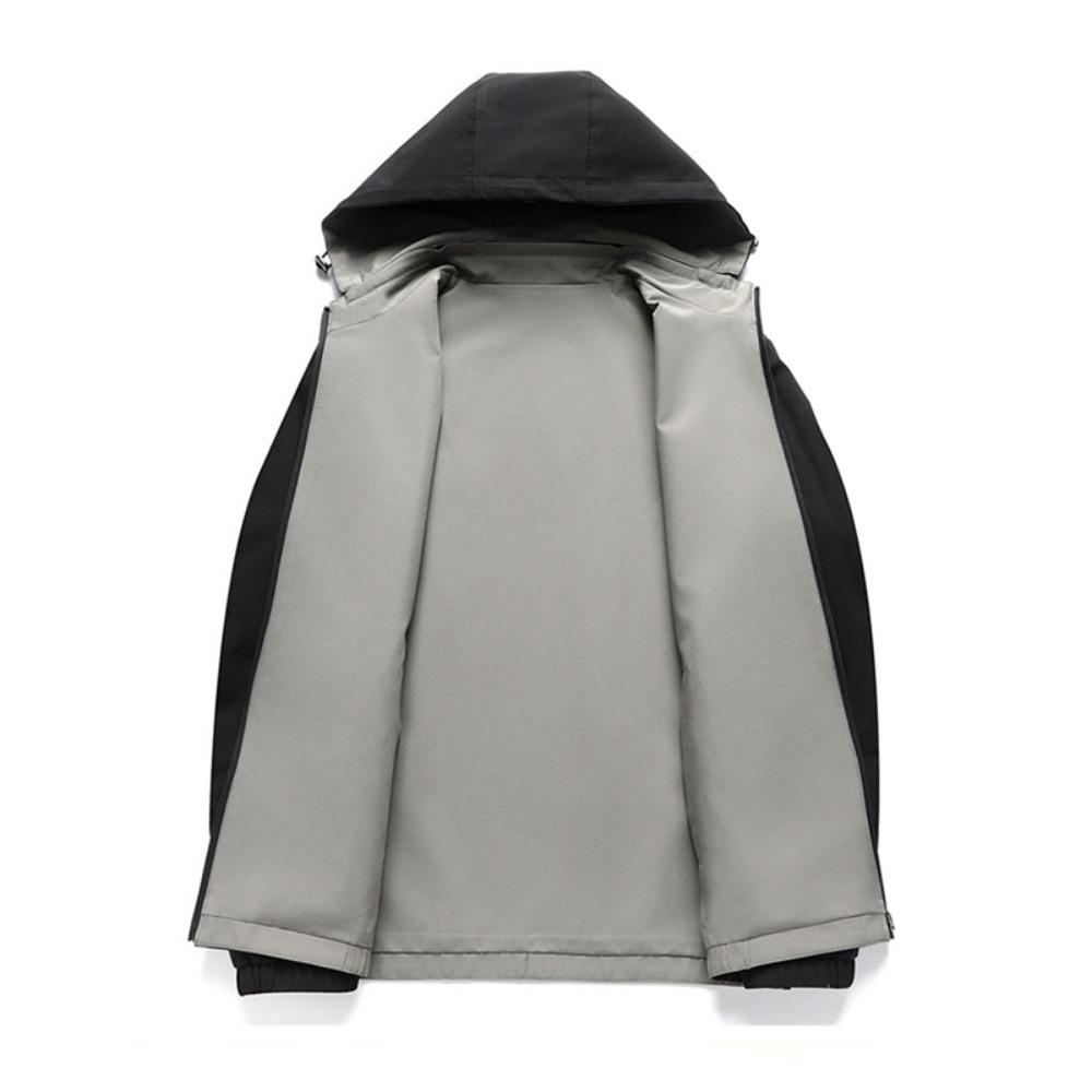 New Outdoor Men's Sports Solid Color Leisure High-grade Middle-aged and Elderly Wear Reversible Baseball Jacket