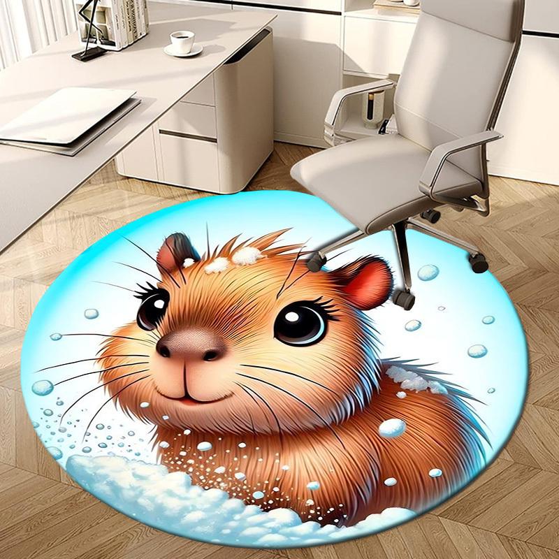 Hamster Rug 1pc Winter Hamster Round carpet, Made of Polyester,Perfect for ...