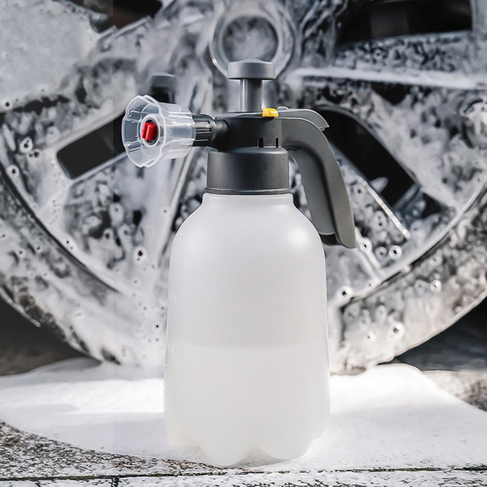 Car Detailing Foaming Pump Sprayer High Pressure Spray 2000ML Capacity No Hoses Required Portable Design Detailing Needs