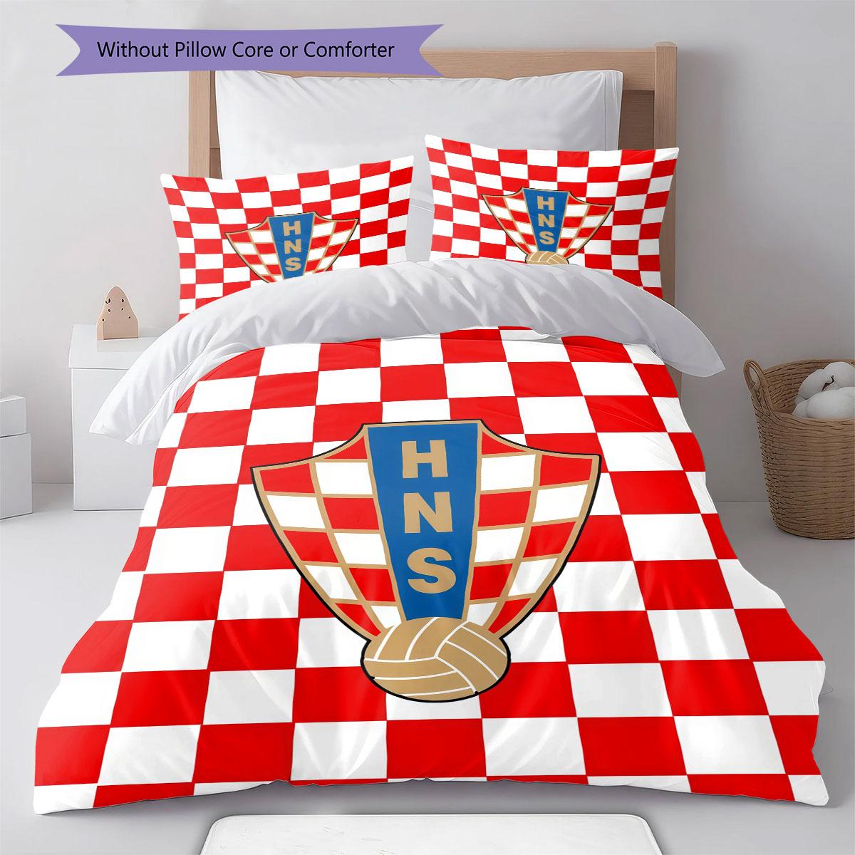 Croatia national football logo Pattern Bedding