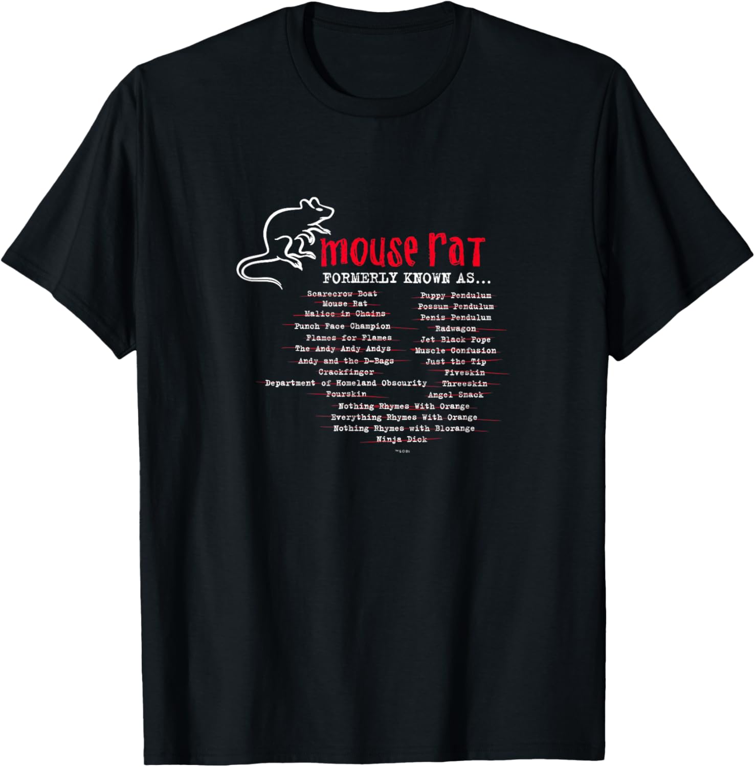 Parks and Recreation Mouse Rat Formerly Known As TShirt 100 Cotton ONeck Short Sleeve Summer Casual Mens Tshirt Streetwear S