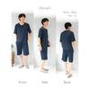 [ON NISHIKI] Men's Pajamas, Short Sleeves, Summer, Cool To the Touch, Cool Stretch Fabric, Wrinkle Resistant, Top and Bottom Set, Half Pants, Room