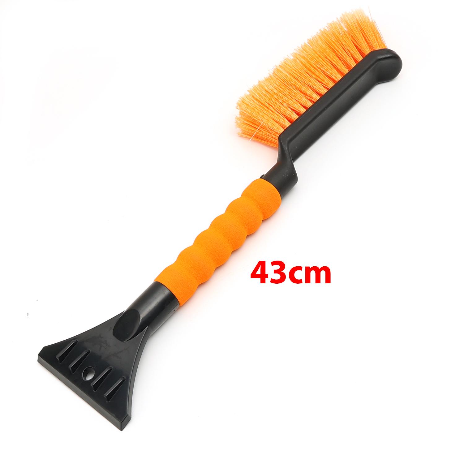 

Ice Scrapers for Car Windshield 2 in 1 Snow Scraper and Brush Ergonomic Foam Grip Snow Cleaner for Car Window Ice Scraper 43cm помаранчевий