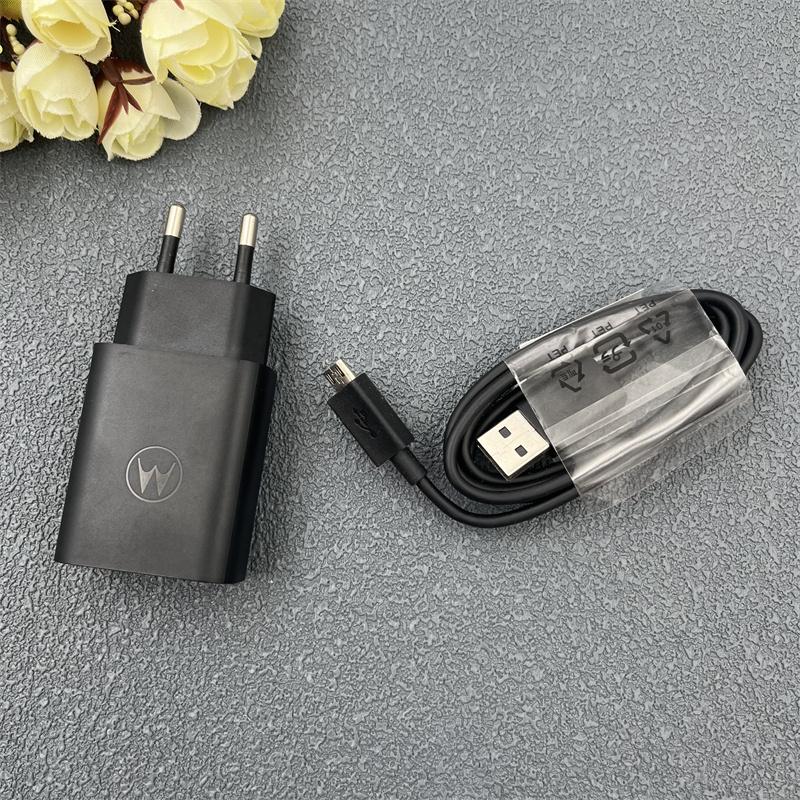 20W EU Plug Charger For Motorola Moto Edge S30 G60 G9 G6 G51 G34 E32 E7 Plus Fast Charge Power Adapter USB Micro/Type C Cable