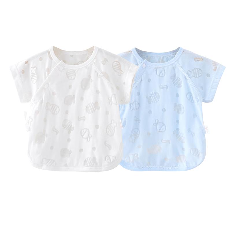 

Unisex Newborn Summer Thin Short Sleeve Bodysuit Set 52