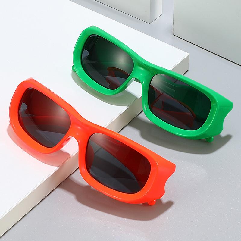 High End Designer Style Stylish Retro Edgy Punk Timeless Oversized Square Shaped Female For Both Male Sun Glasses