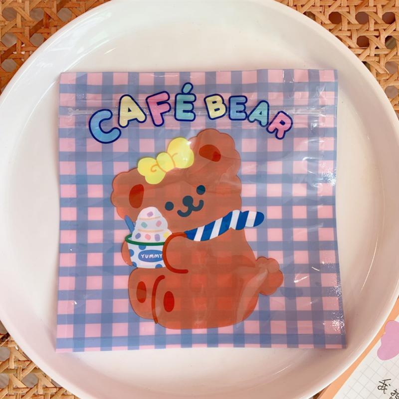 Food Storage Organizer Does Not Take Up Space Easy To Carry 13.5*13.5cm Plastic Cute Cartoon Snack Bag Creative And Cute 4.2g