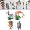 Decorate With Madagascar Movie Action Figures Character-like Dolls For Ornament Safe Pvc Material