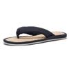 zenHome Jute Hemp Thong Room Room Fits Tatami Solid Sizes Slippers, Sandals, Shoes, Mats, Color, Unisex, Black, 26.5-28cm