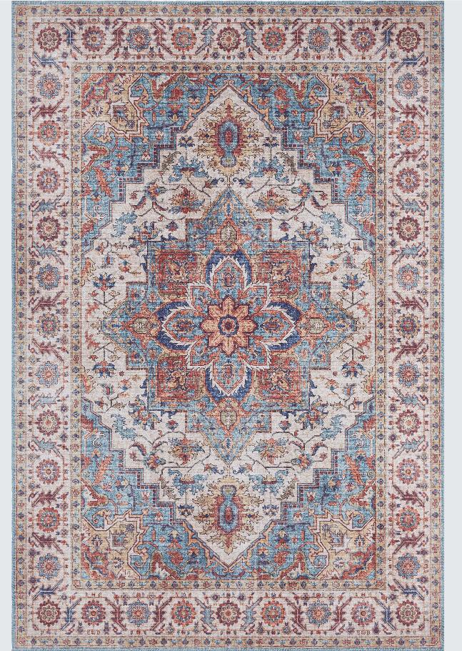 

Luxurious Red Vintage Print Carpet Elegant Non Slip Rug for Living Room Bedroom Classic Floor Mat Home Decor Easter Festivals 40x60cm