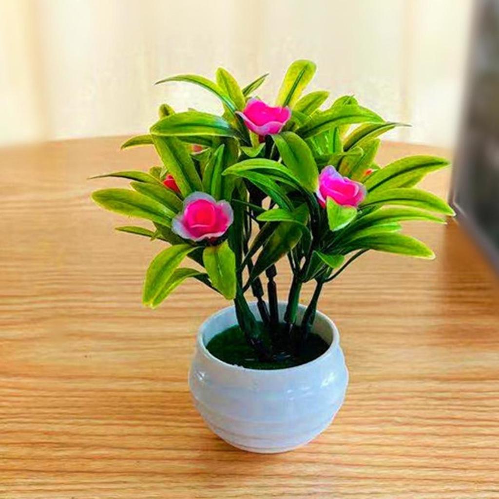 Wedding Artificial Flower With Pot Courtyards Decor Fake False