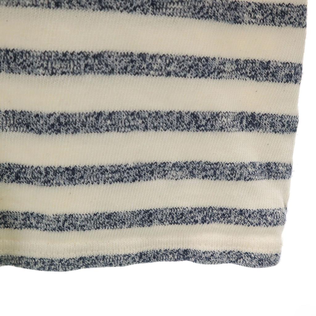 SAINT JAMES Made in France Border Pattern Long sleeve Crew neck Basque shirt Women Used