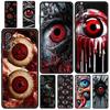 Spooky Scary Red Eye Phone Case for Samsung Galaxy A55 A35 A15 A14 A13 A25 A54 A51 A71 A72 A73 A32 A52 A41 5G Soft TPU Shell Bag