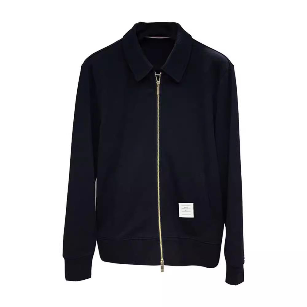 TIME BREATHE Classic Unisex Hoodie Jacket with Zipper and Lapel Design