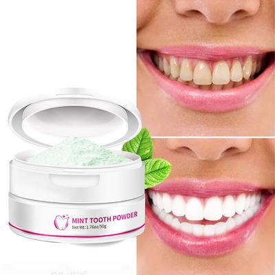 50g Teeth Whitening Powder Pearl Essence Natural Dental Toothpaste Toothbrush Kit Oral Hygiene For Remove Stains Plaque 2023