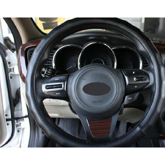 For Kia K5 Optima 14-2015 Peach Wood Grain Steering Wheel U Type Cover Trim