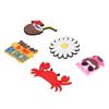 5PCS Beach Bag Charm Insert for Summer Silicone Handbag Beach Bag Decorative Accessories for Party