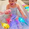 1/4pc Outdoor Photosensitive Swimming Fish Electric Pet Robotic Fish Bathtub Interactive Toy Can Swim Colorful Pet Salamander