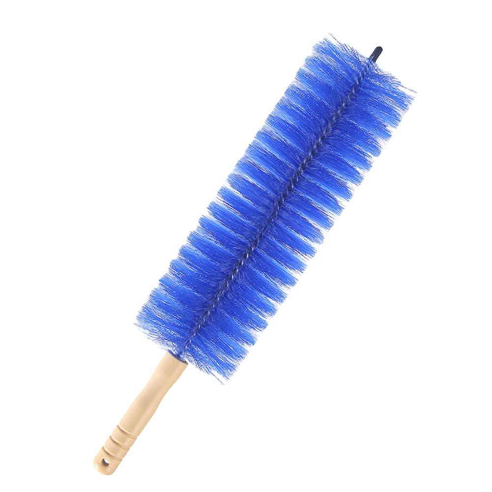 Flexible fan brush tool for cleaning dust from sofa blinds and screen vents