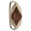 Coach Zip Top 20 Logo Zipper Closure Coated Canvas Hand-held Crossbody Shoulder Bag Small Women's Champagne Gold