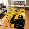 Helldivers Game Silhouettes Carpet Rug For Living Room Bedroom Home Sofa Decoration Kids Play Nonslip Floor Mat