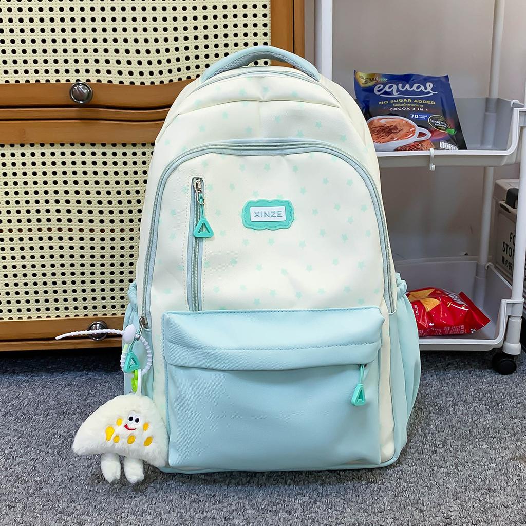 Schoolbag1011 spring new large-capacity fresh schoolbag junior high school backpack trendy schoolbag travel backpack
