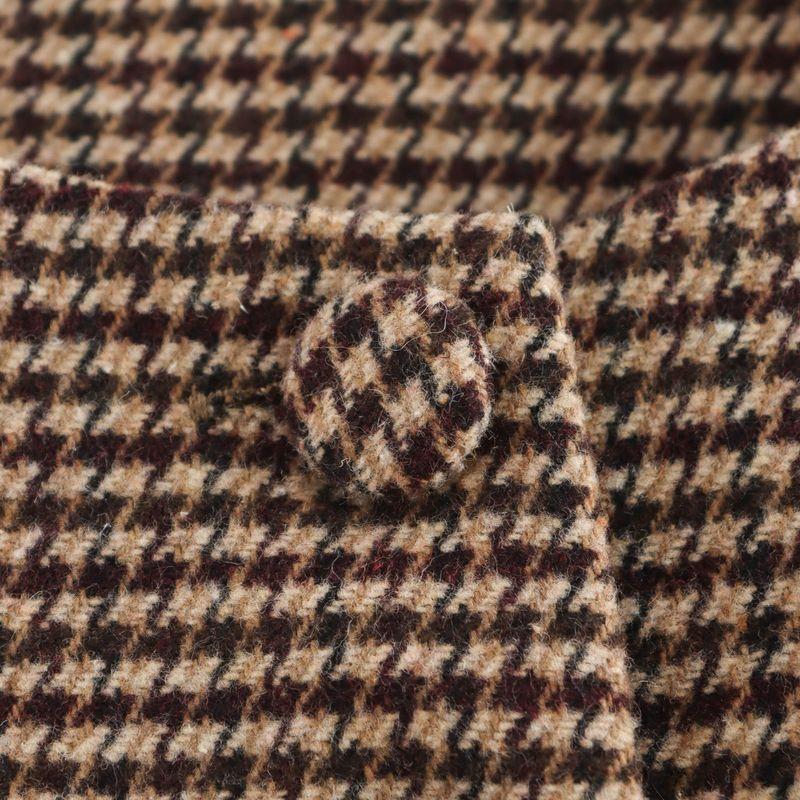 Kaslead New Arrival Women's Clothing Fashion Style Stylish Simple and Versatile Silm Sleeveless Houndstooth Vest