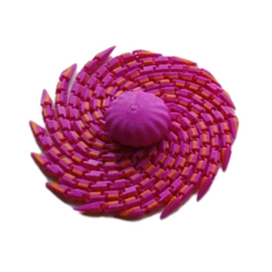 

3D-печатная игрушка для снятия стресса в виде медузы, подвижные суставы, фигурка осьминога, шарнирная модель морского животного, статуэтка, игрушка-фиджет, украшение для рабочего стола, орнамент S розовый