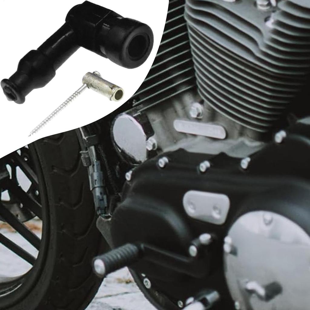 Motorcycle Spark Plug Cap, Spark Plug Boot, Rubber Engine Spark Plug Cap, Dustproof Non-Resistance Motorcycle Accessories Motor Replacement Parts