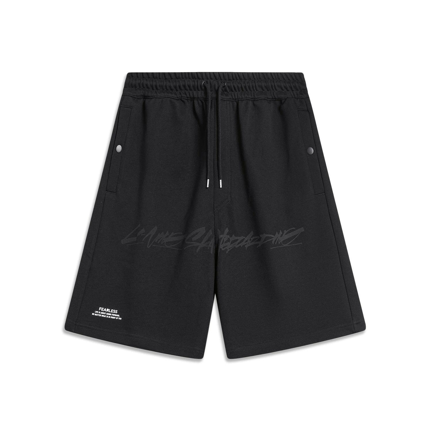 Li-Ning x OG_SLICK Graphic Skateboarding Shorts Black Men s AKST459-1 S