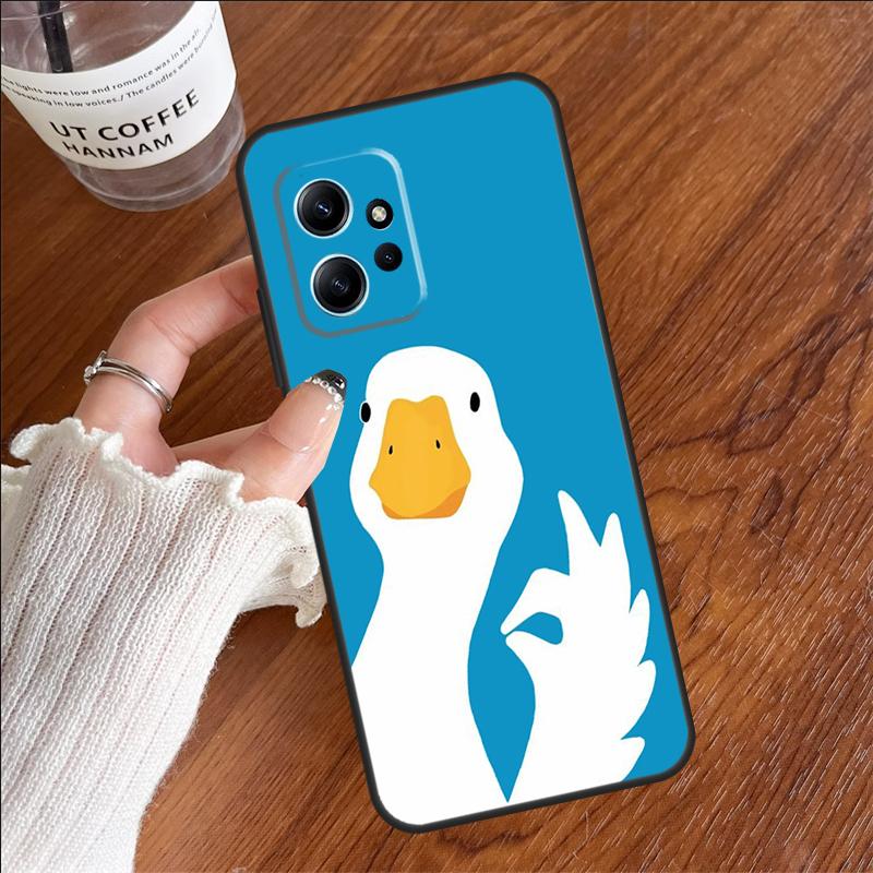 Cartoon Cute Goose Case For Xiaomi Redmi 12C 13C 14C 10C Redmi Note 13 Pro 14 12 11 9 10 9S 10S 11S 12S Cover