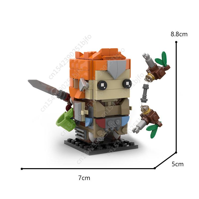 Moc Game Seria de filme Brickheadz Figura de acțiune Blocuri de construcție Asamblare Model Anime Figura Personaj de film Cărămizi Jucărie Copil