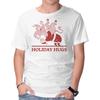 Unisex Crew Neck T-Shirt Holiday Hugs Graphic Short Sleeve Casual Tee
