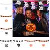 Ghost Ghost Paper Banner Bat Pumpkin Skull Pendant 7 Styles Halloween Paper Latte Art  Scene Layout