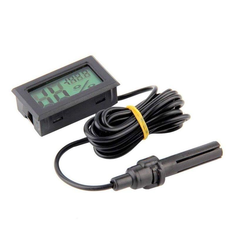 FY-12 Mini LCD Digital Thermometer Hygrometer Gauge Tester with Probe Development Board Included