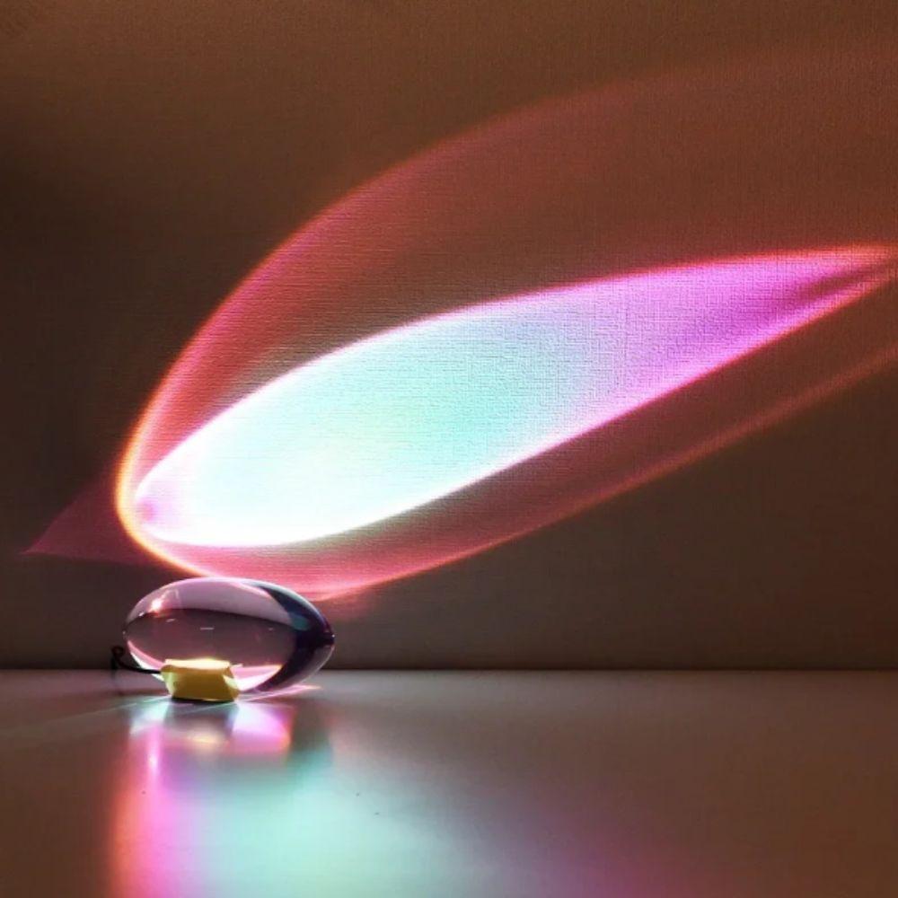Rainbow Atmosphere Crystal Desk Lamp High-End Design Night Lamp Led Crystal Lamp  Bedroom Decor